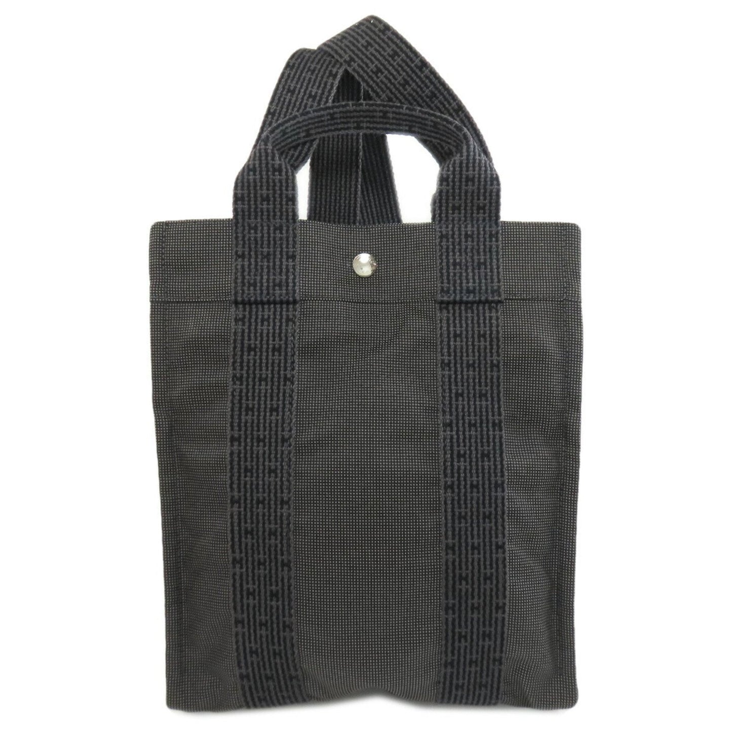 Hermes Her Line Gray Canvas Handbag ( )