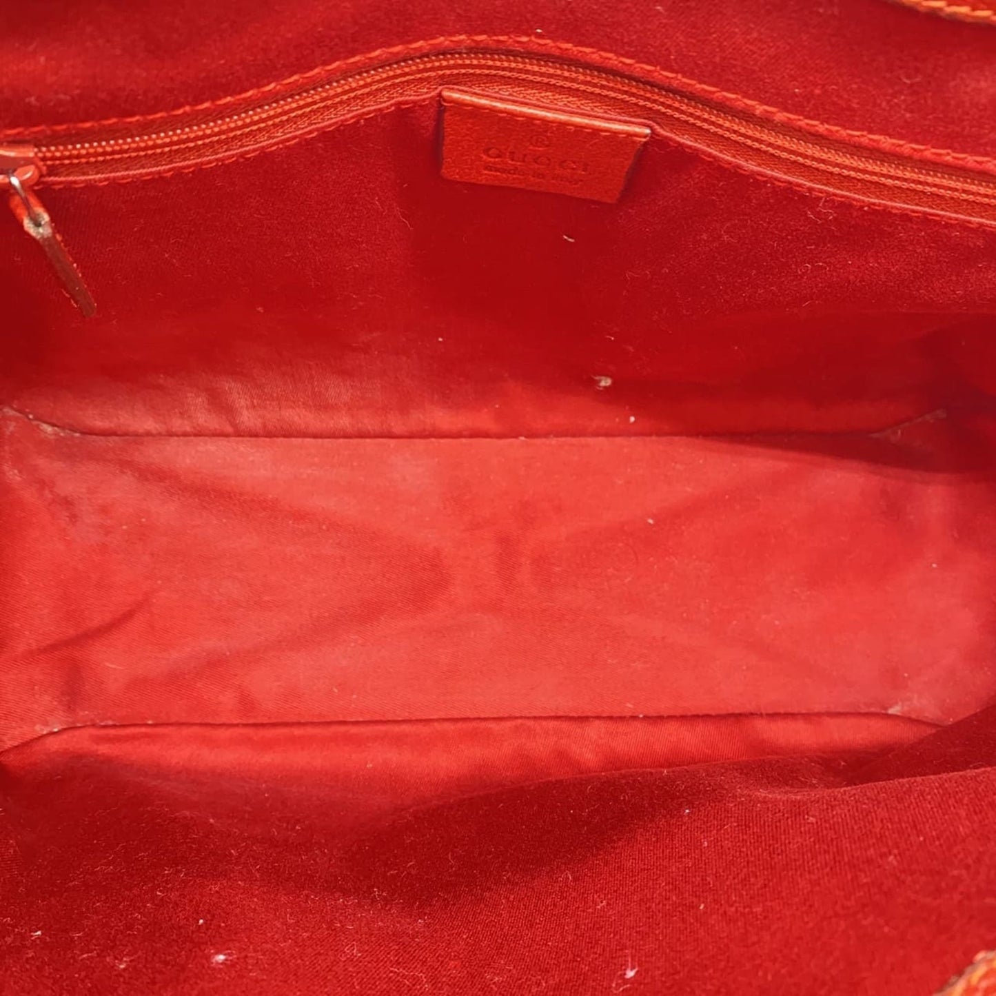 Gucci Red Color Gg Canvas Handbag Tote Bag ( )