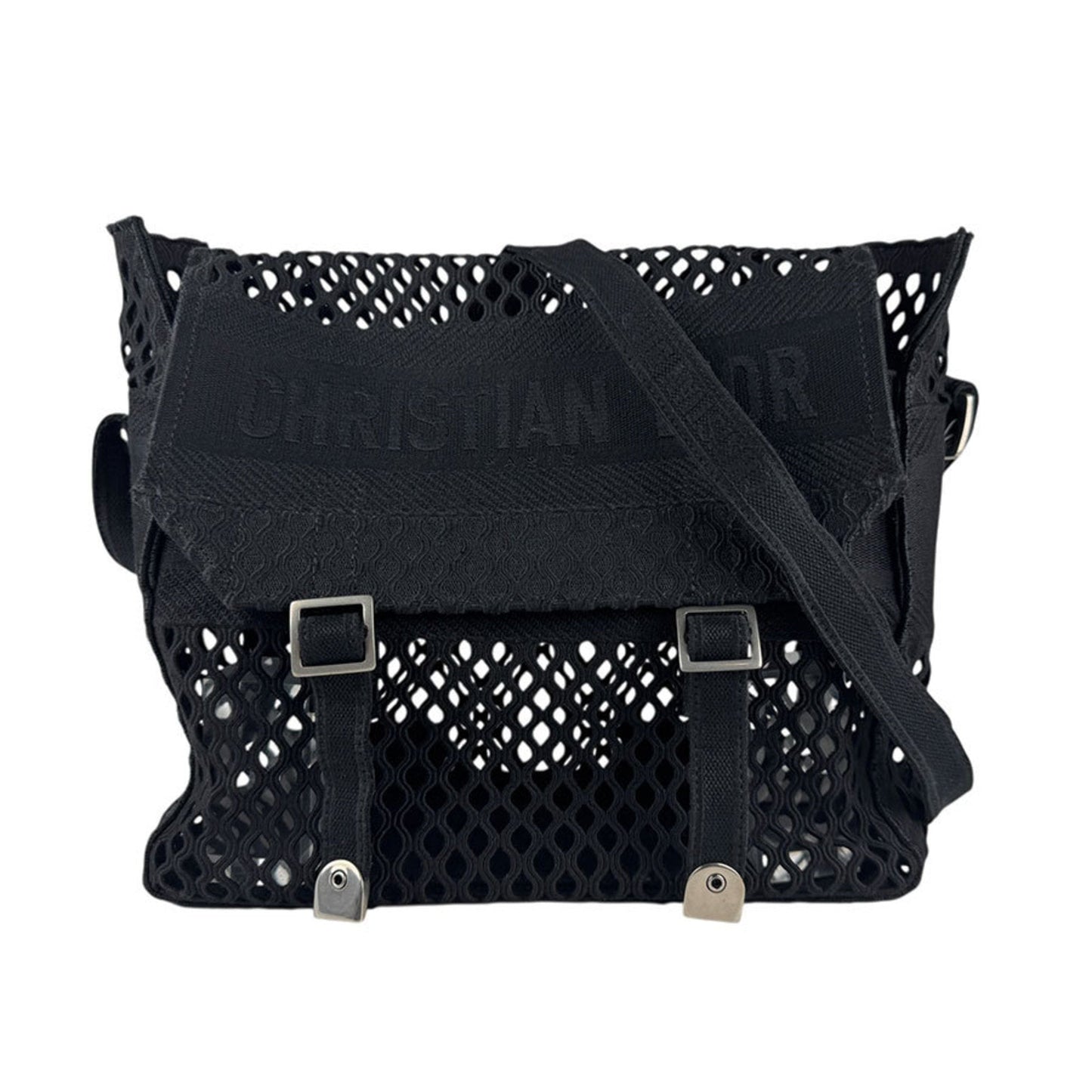 Christian Dior Black Canvas Shoulder Bag ()