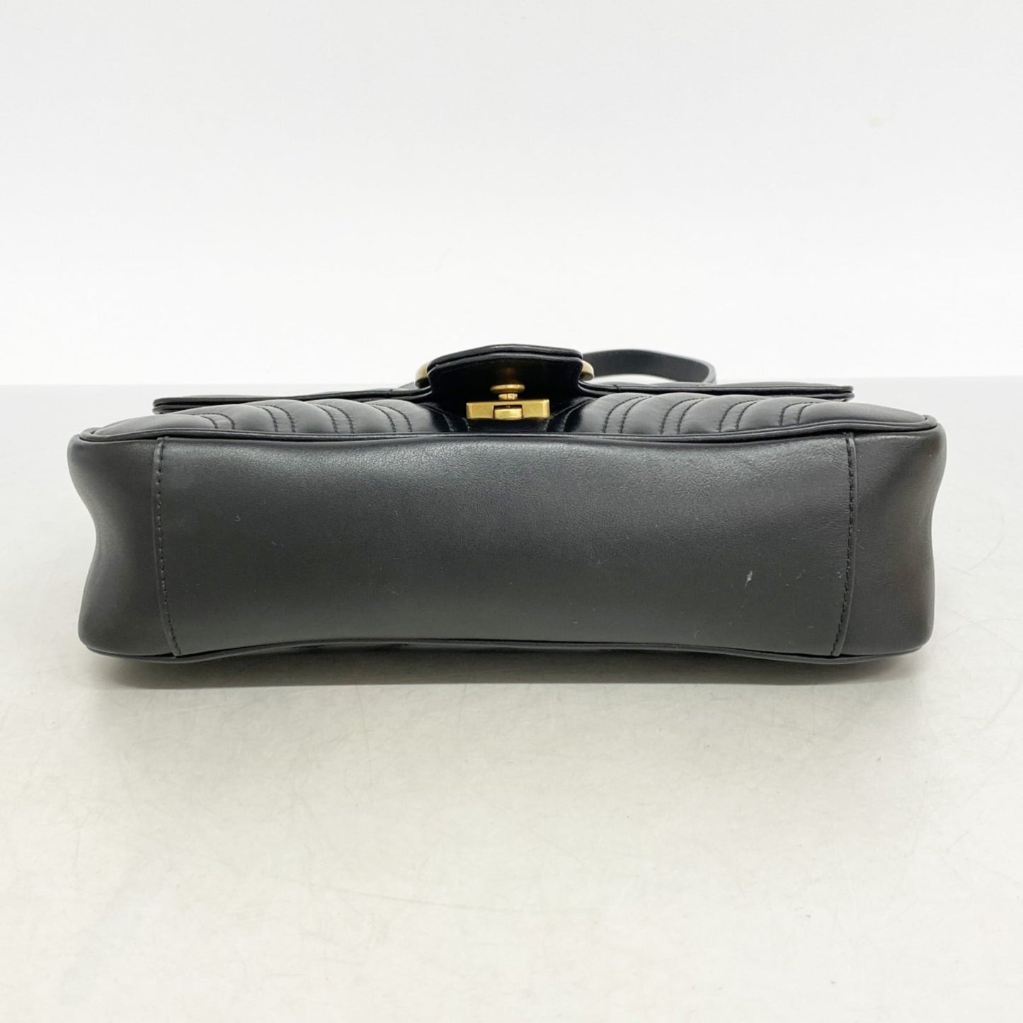 Gucci Black Leather Shoulder Bag ( )