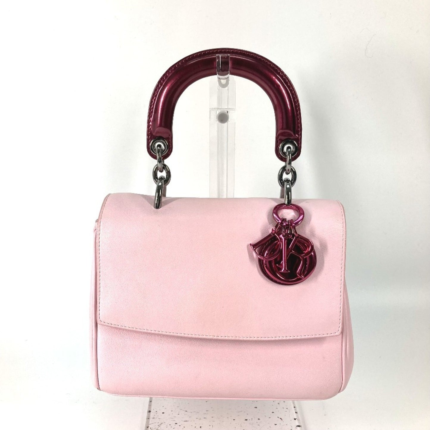Christian Dior Metallic Pink Leather Leather Handbag Shoulder Bag ()