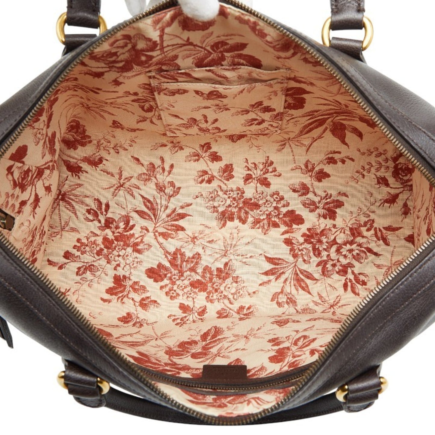 Gucci Brown Leather Boston Bag Shoulder Bag ( )