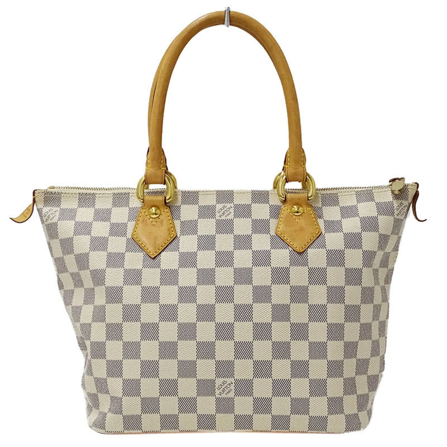 Louis Vuitton Bag Damier Azul Ladies Tote Handbag Saleya PM White Gray