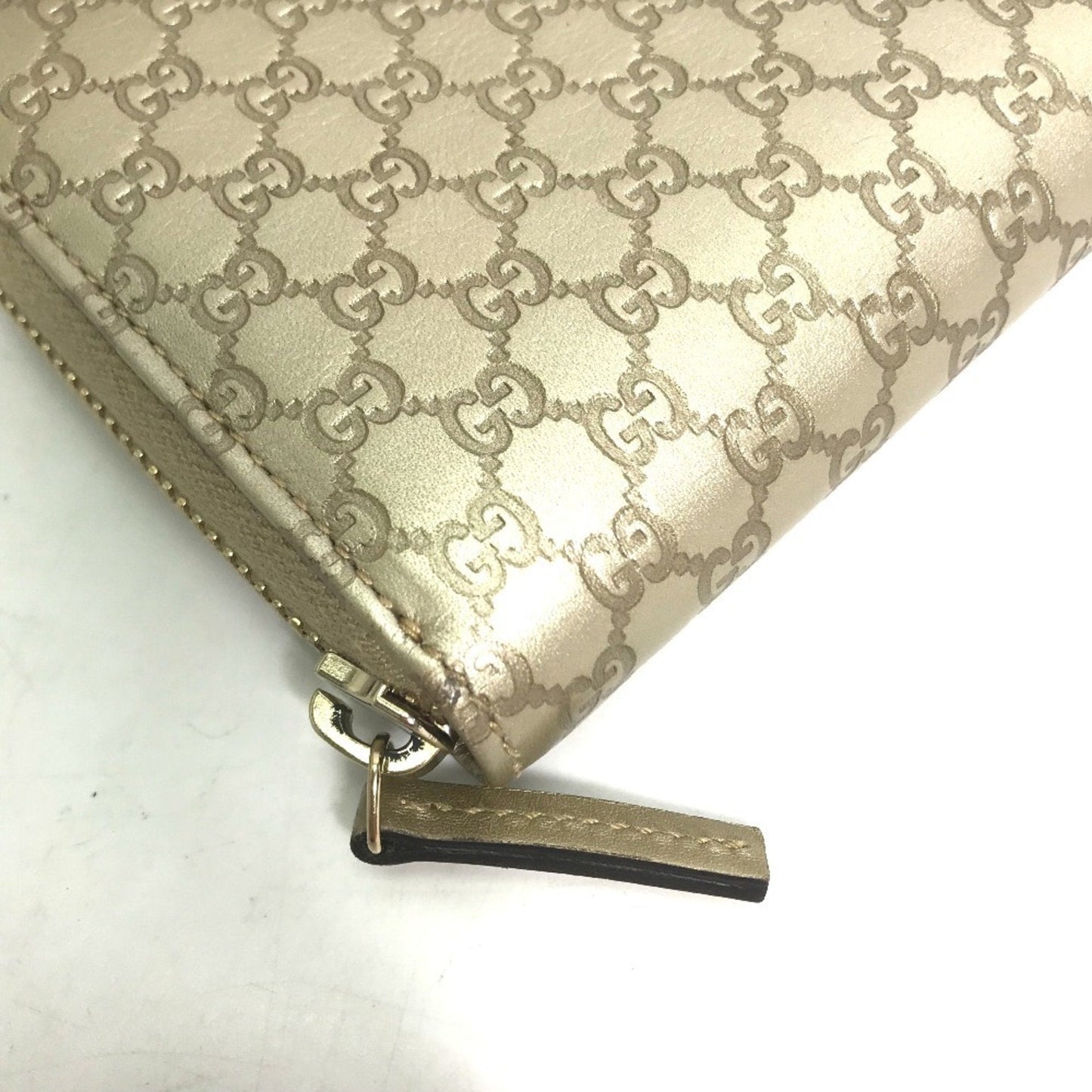 Gucci Gold Leather Long Wallet (Bi-Fold) ( )