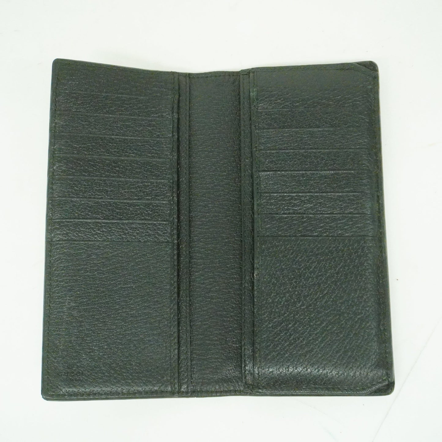 GUCCI Auth  GG Marmont 428740 Women's Leather Long Wallet [bi-fold] Black