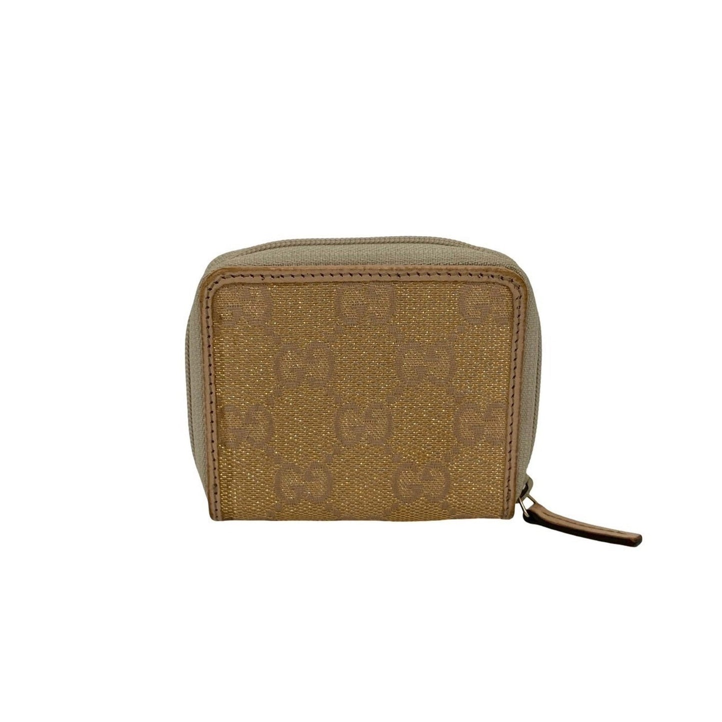 Gucci Pink Canvas Leather Coin Purse/Coin Case ( )