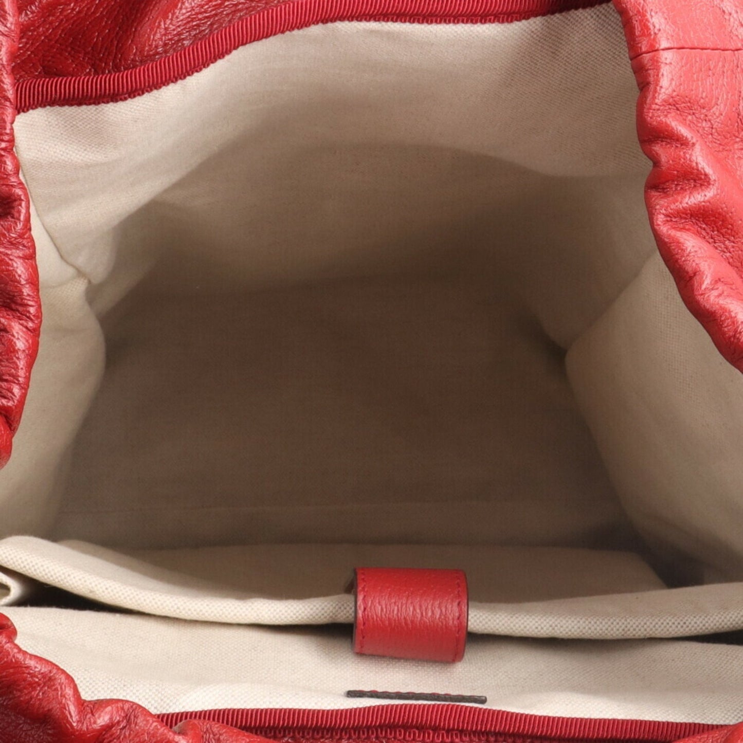 Gucci Navy Red Color Leather Backpack ( )