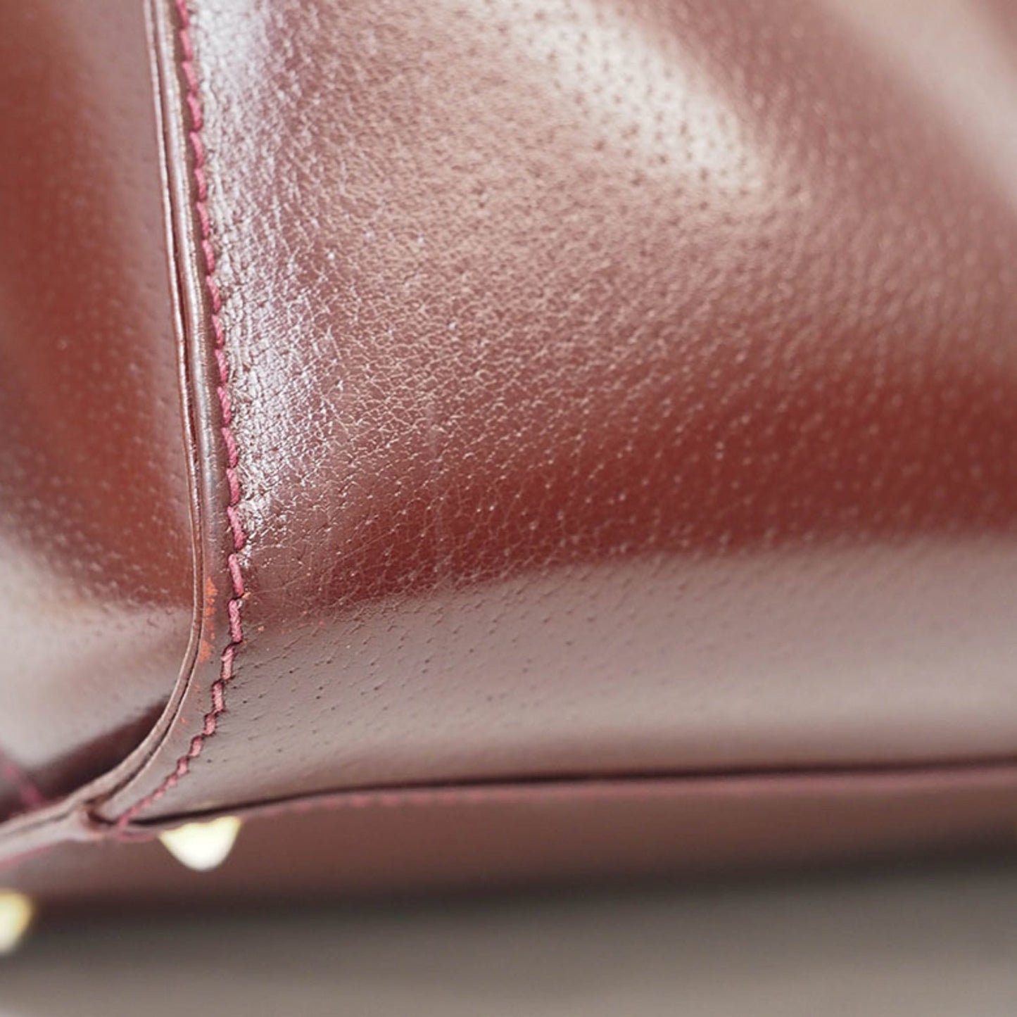 Gucci Bordeaux Leather Handbag ( )