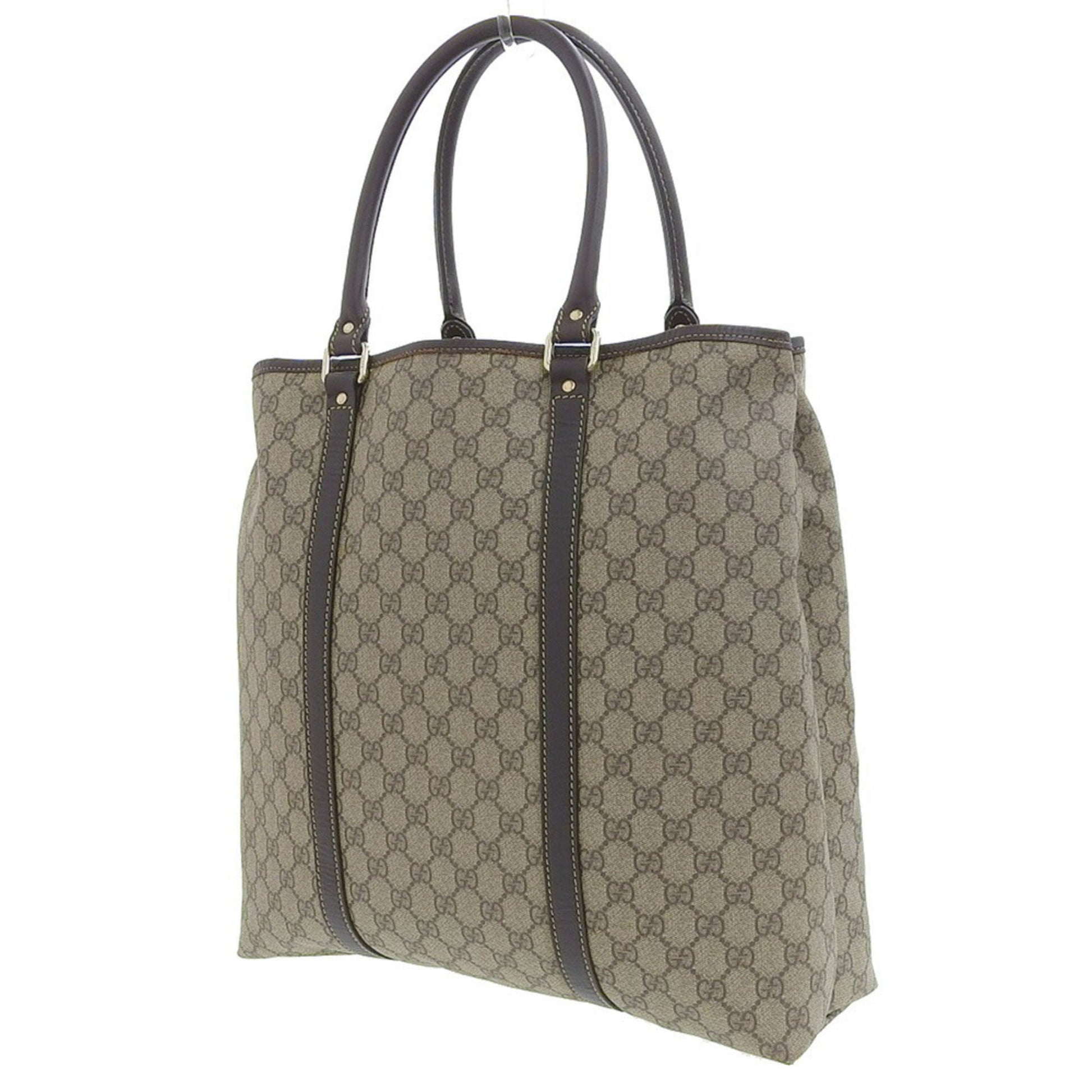 Gucci Brown Leather Tote Style 10