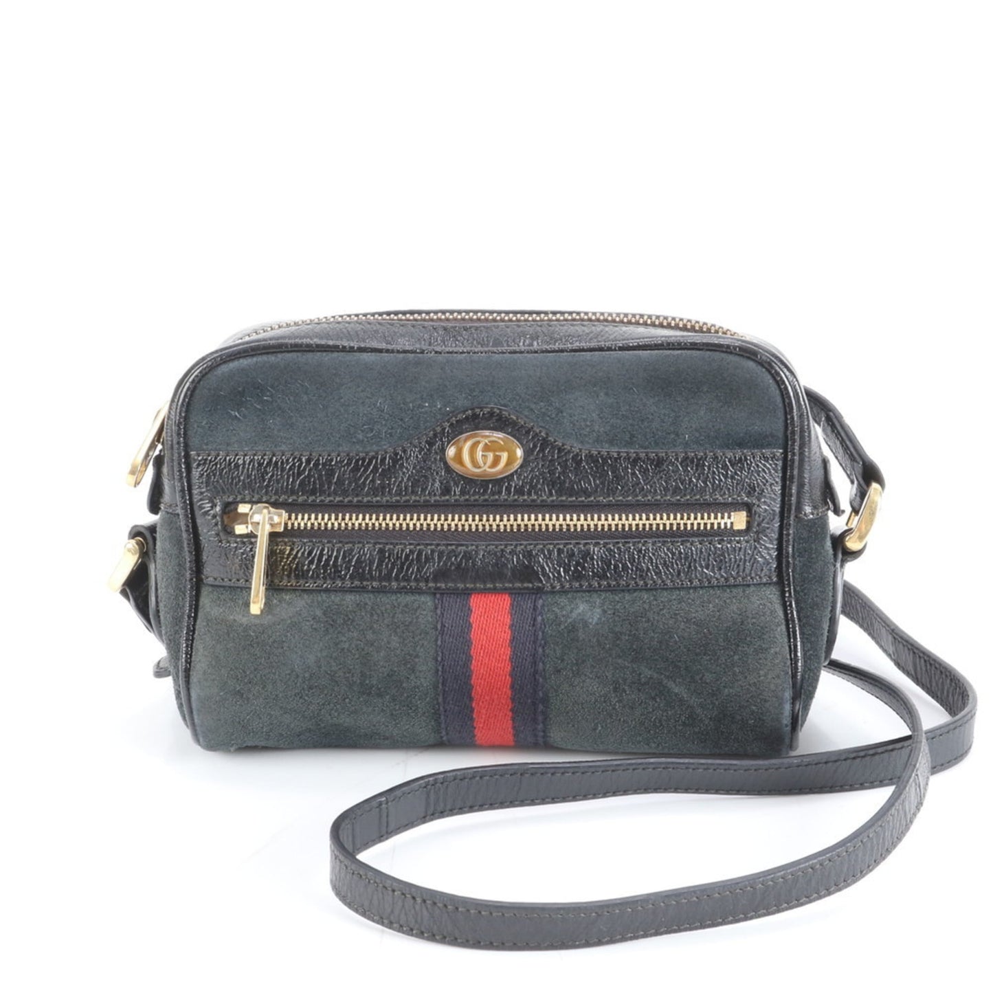 Gucci Black Leather Shoulder Bag ( )