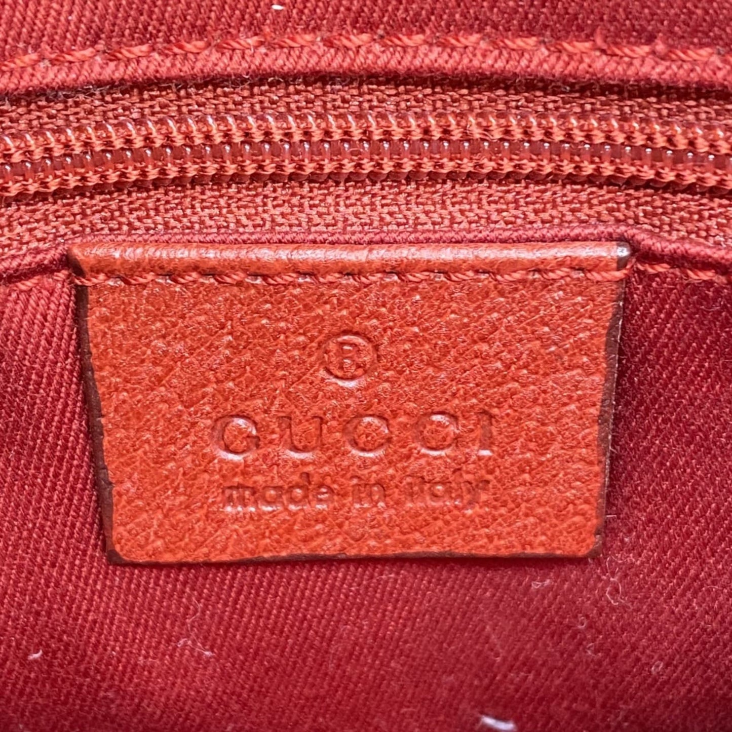Gucci Red Color Gg Canvas Handbag Tote Bag ( )
