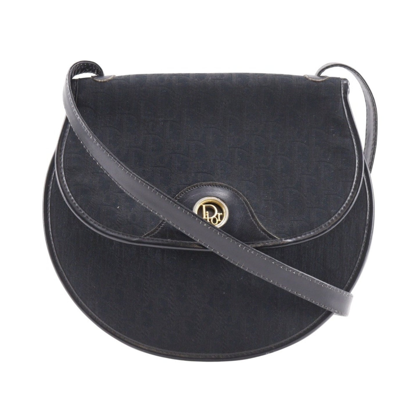 Christian Dior Black Canvas Shoulder Bag ()
