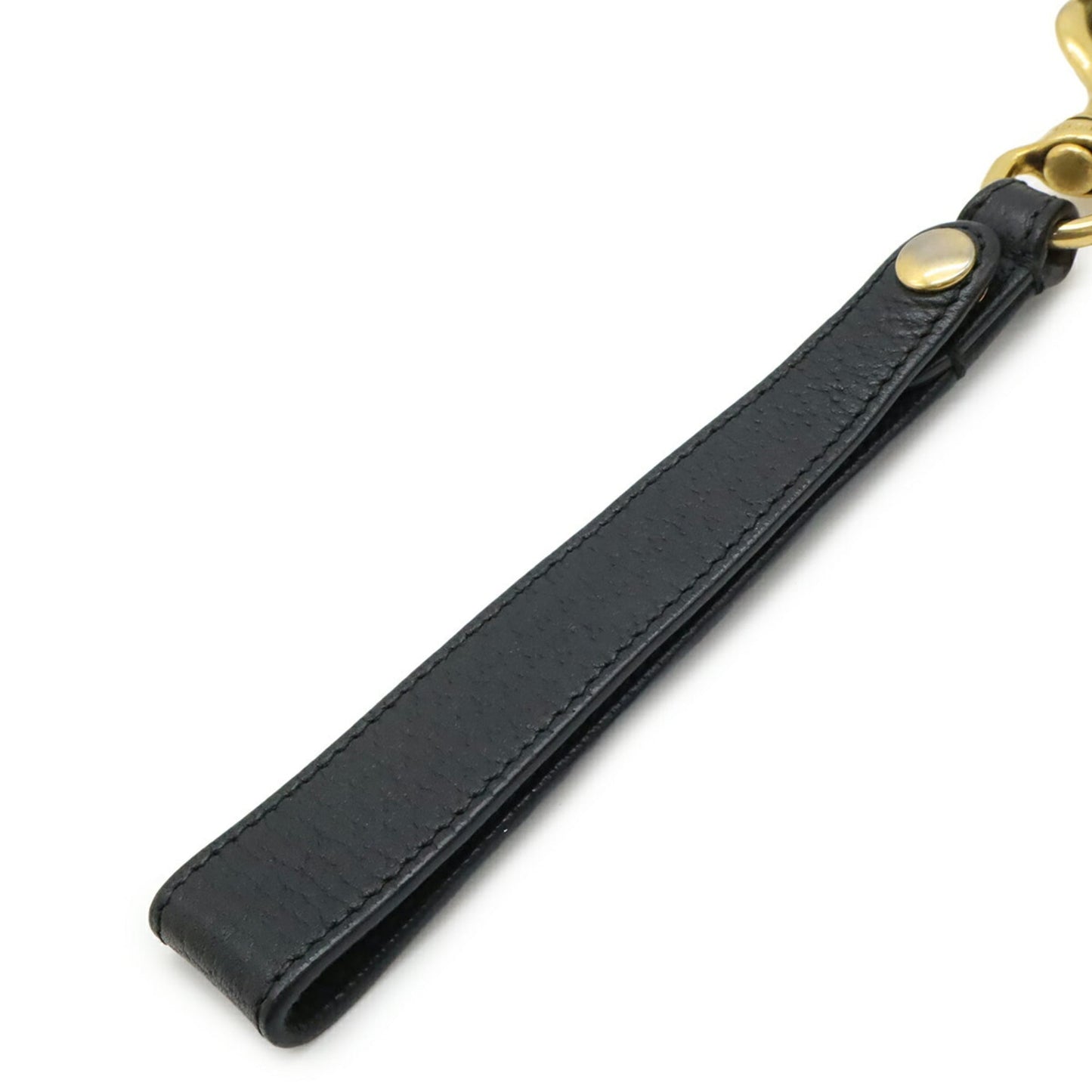 Gucci Black Leather Clutch Bag Pouch ( )