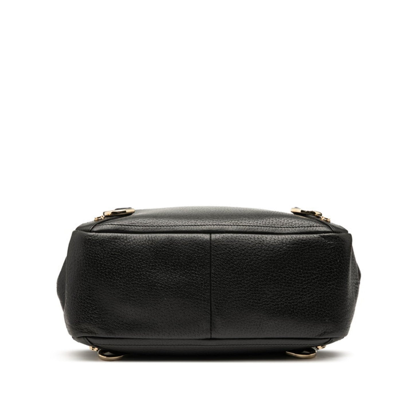 Gucci Black Leather Handbag Tote Bag ( )