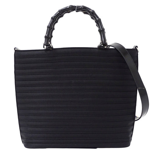 Gucci Black Nylon Handbag Shoulder Bag ( )