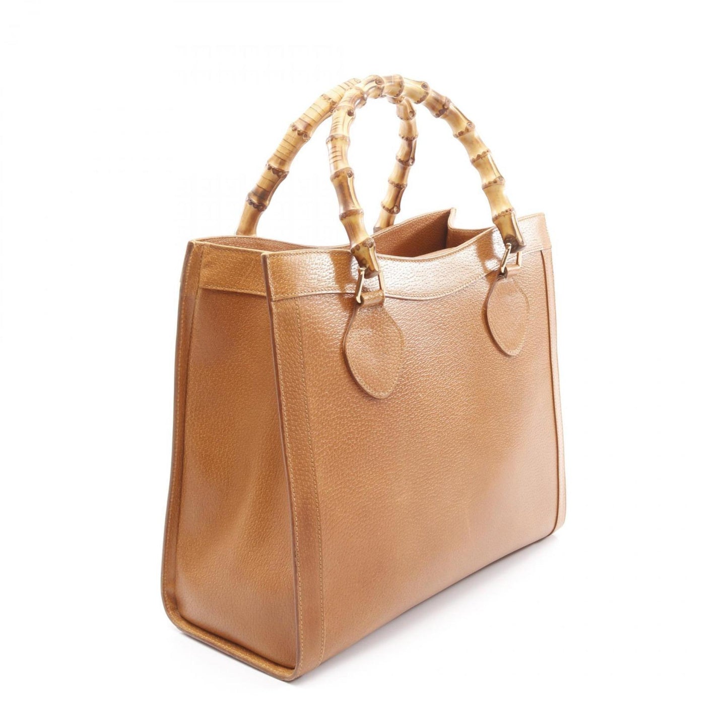 Gucci Brown Leather Tote Bag ( )