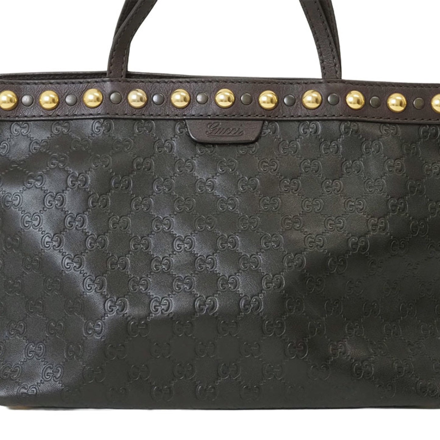 Gucci Guccissima Brown Leather Shoulder Bag Tote Bag ( )