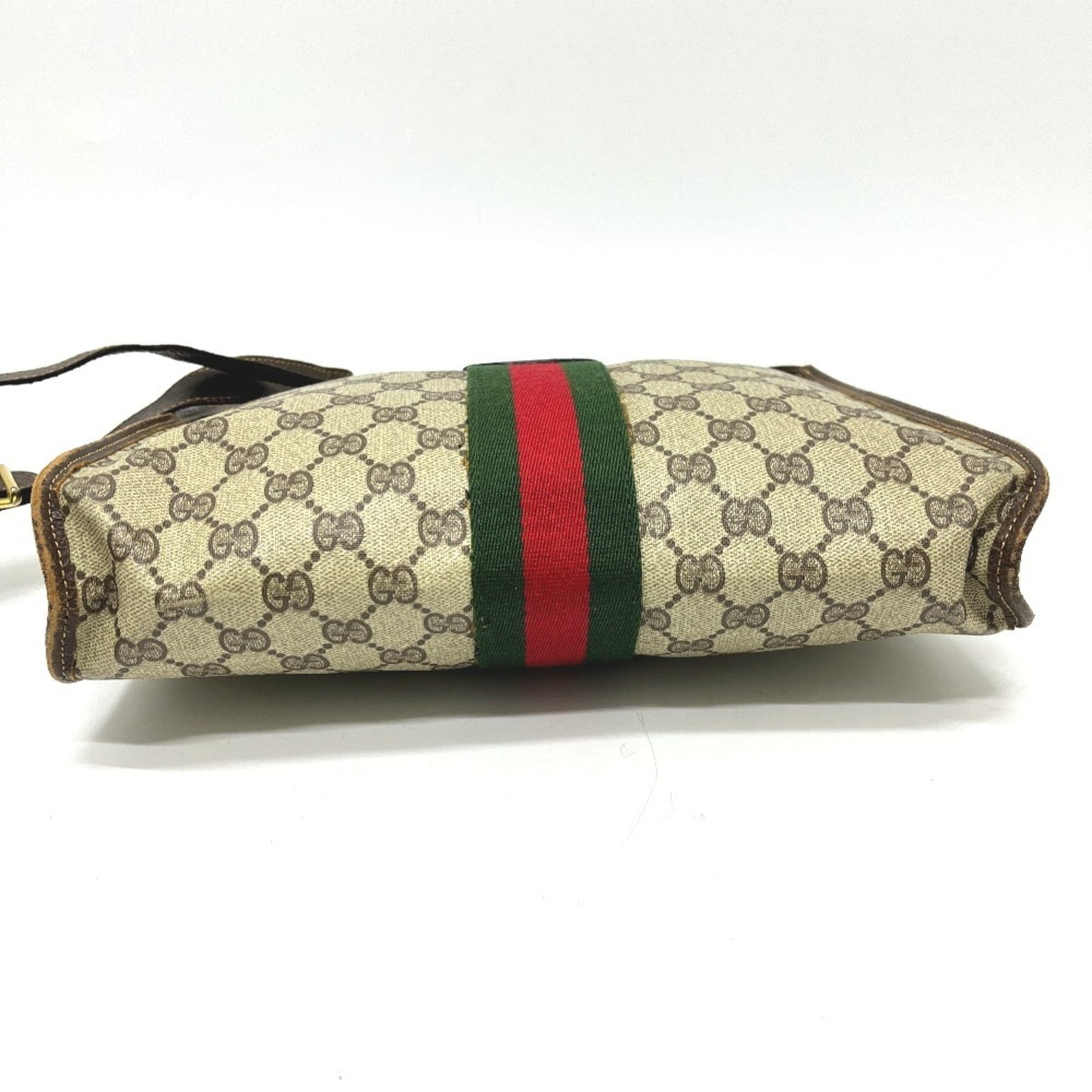 Gucci Brown Pvc Leather Shoulder Bag ( )
