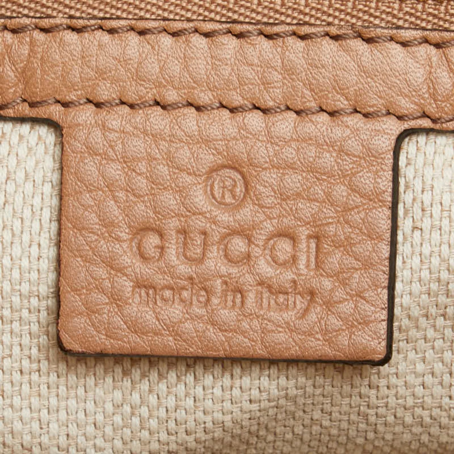 Gucci Beige Leather Handbag Shoulder Bag ( )