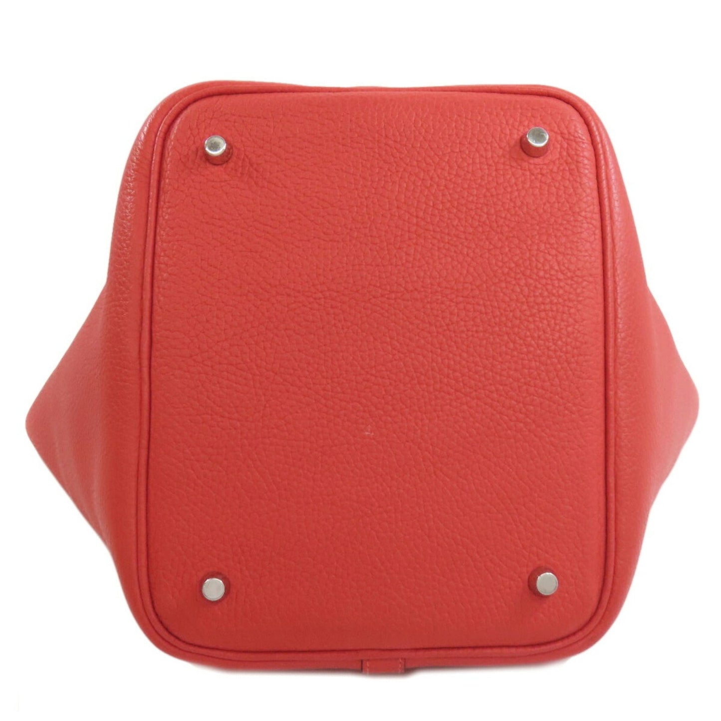Hermes Red Color Taurillon Clemence Leather Handbag ( )