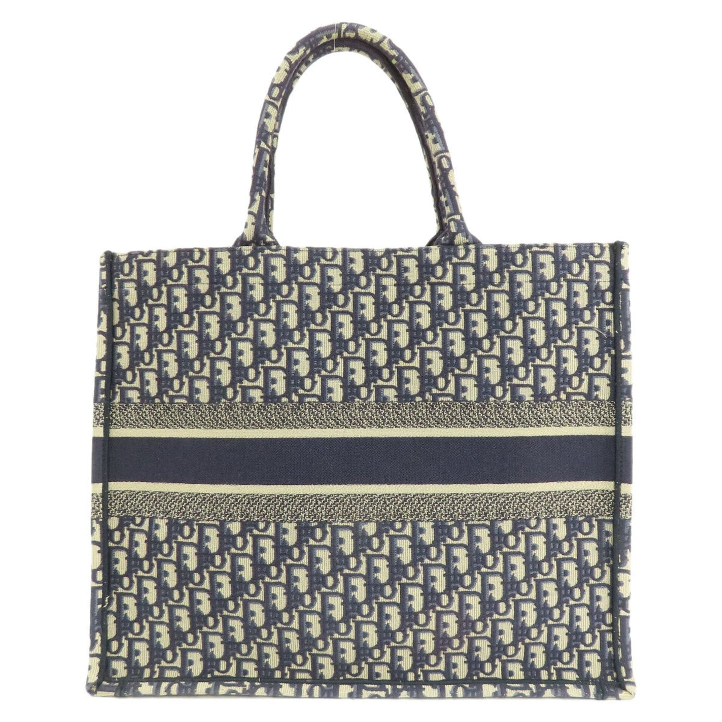 Christian Dior Navy Canvas Tote Bag ()