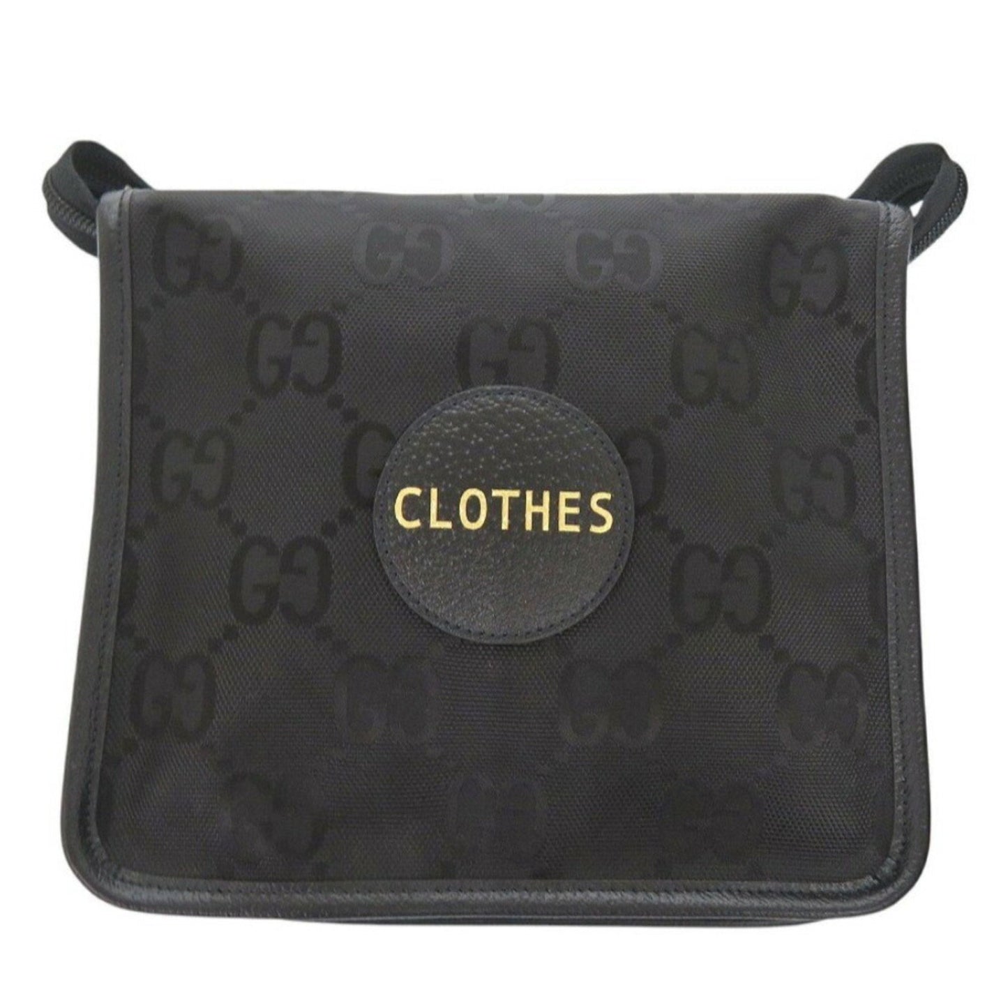 Gucci Nylon Leather Canvas Clutch