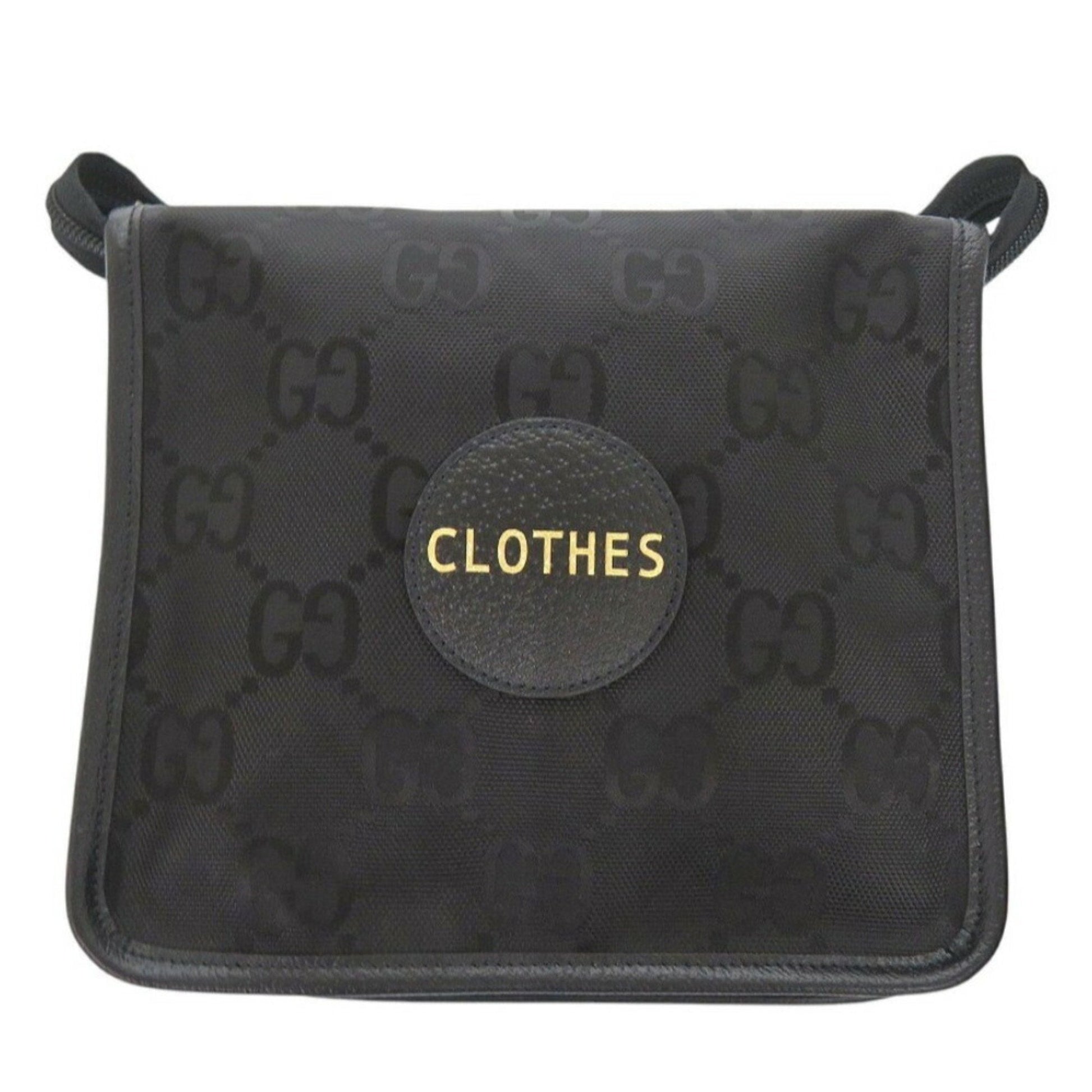 Gucci Nylon Leather Canvas Clutch
