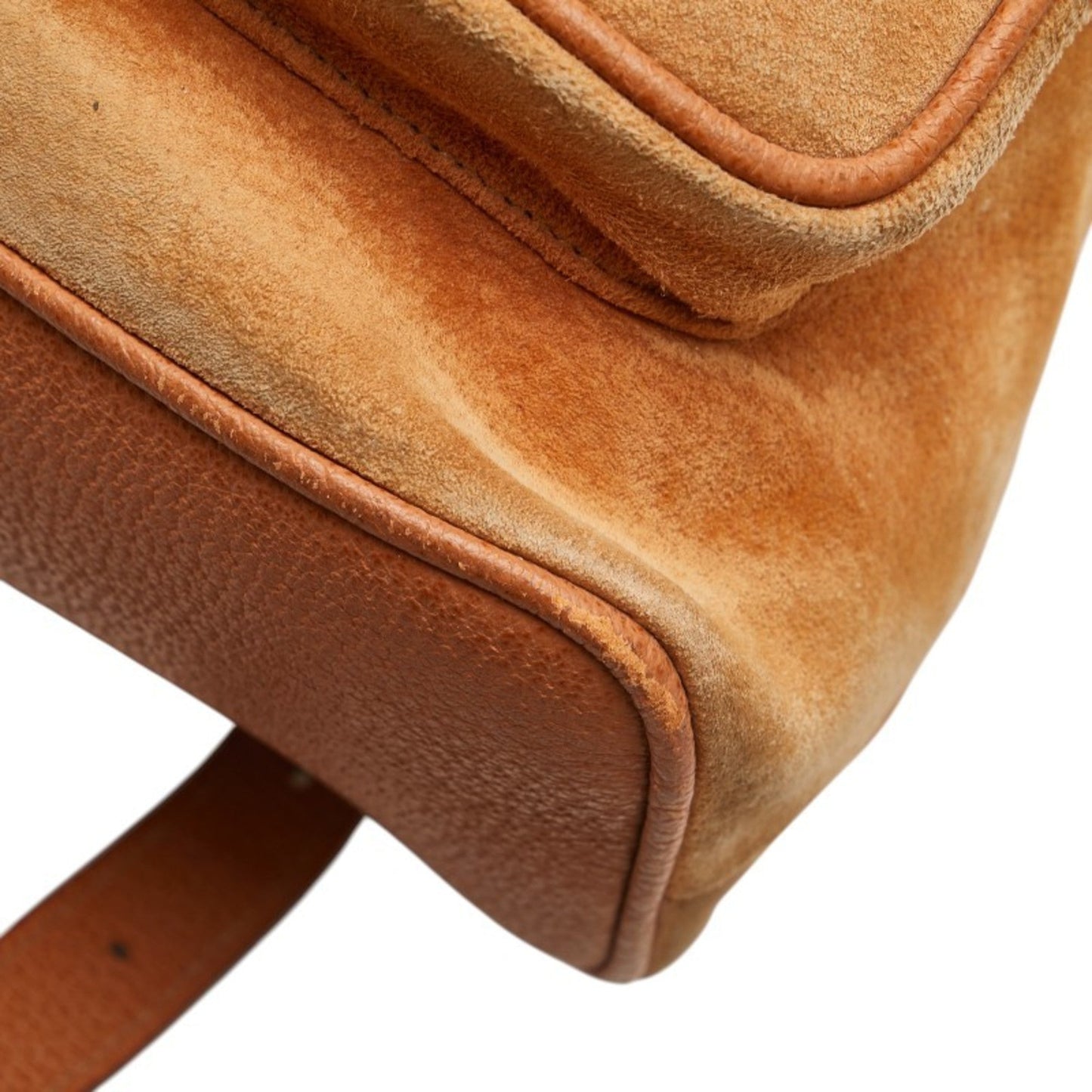 Gucci Brown Leather Suede Backpack ( )