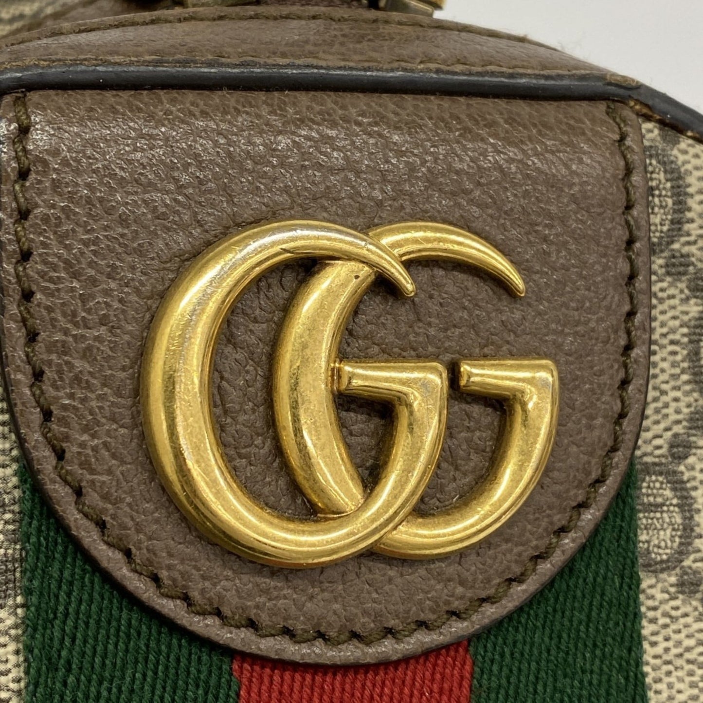 Gucci Brown Pvc Leather Backpack ( )