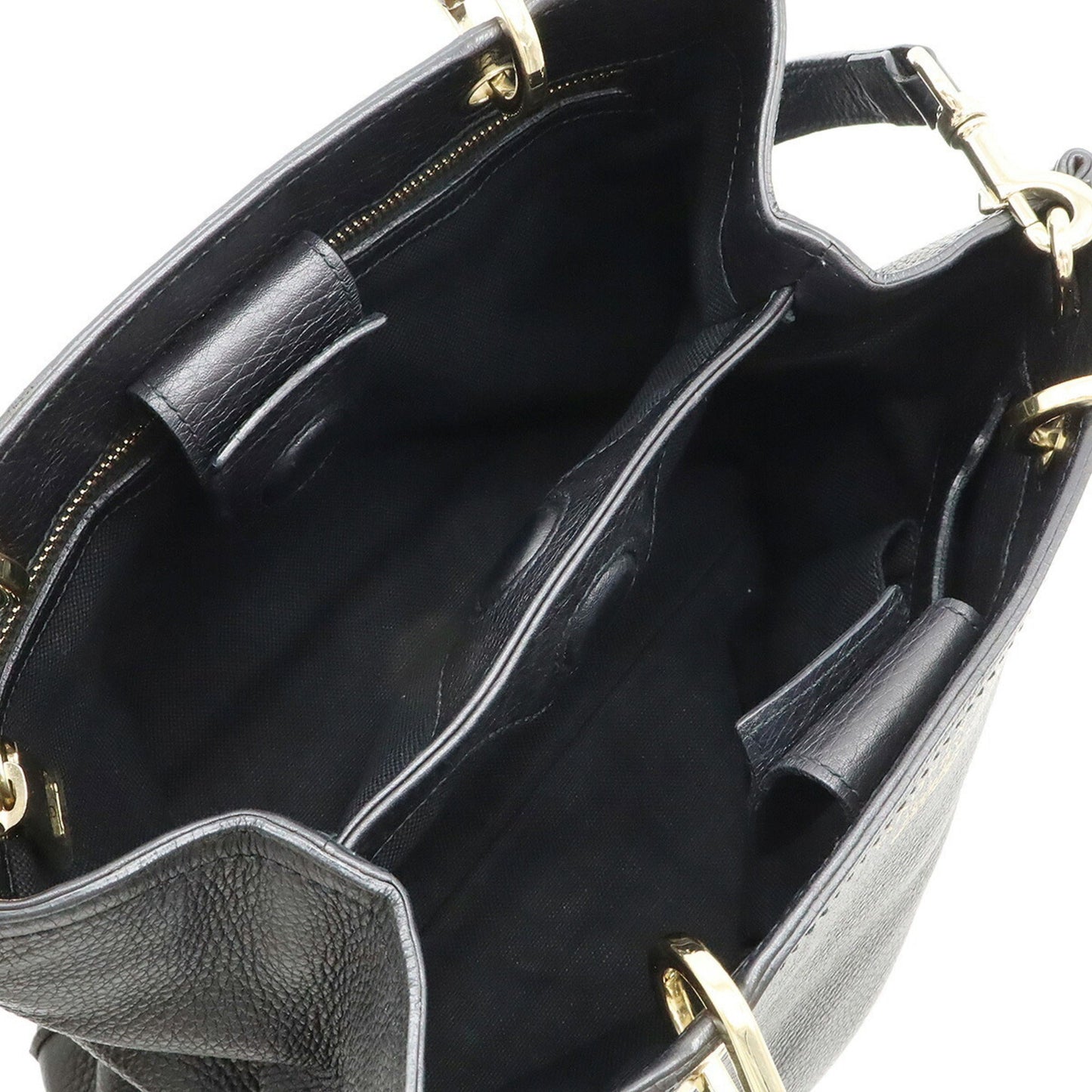 Gucci Black Bamboo Handbag Shoulder Bag Tote Bag ( )