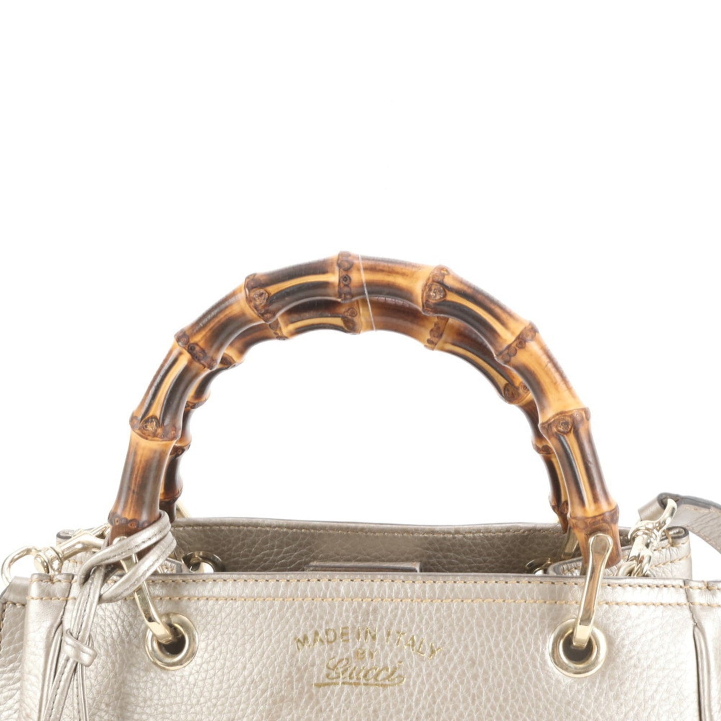 Gucci Gold Leather Shoulder Bag ( )