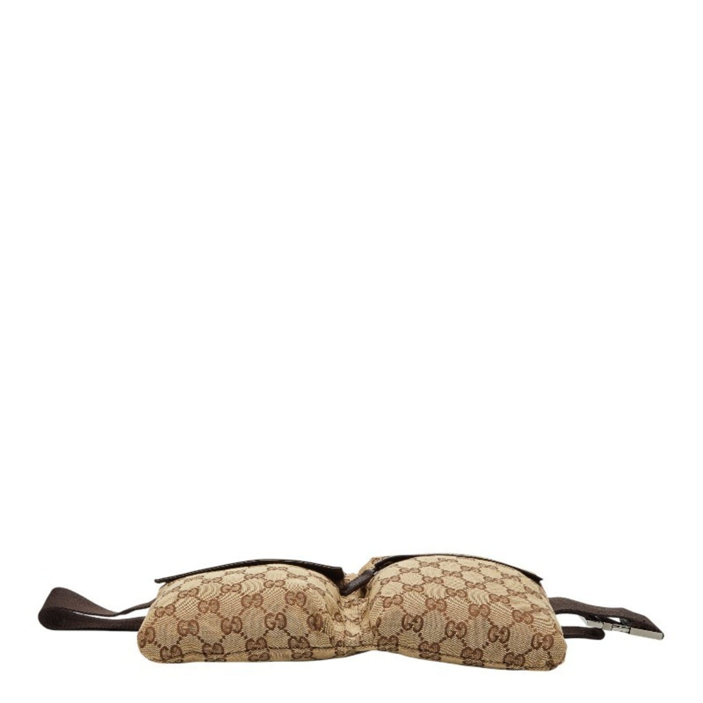 Gucci Gg Canvas Beige Brown Gg Canvas Leather Sling Bag ( )