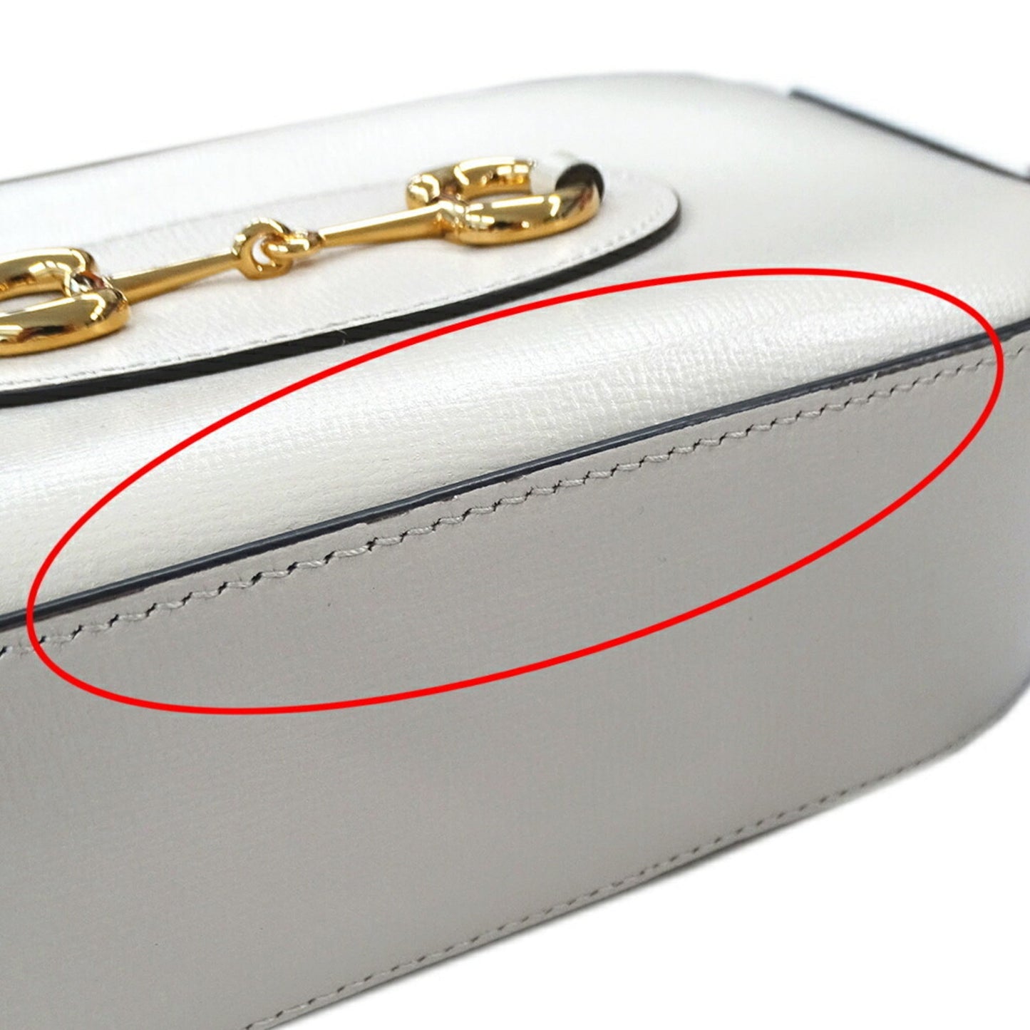 Gucci White Leather Shoulder Bag ( )