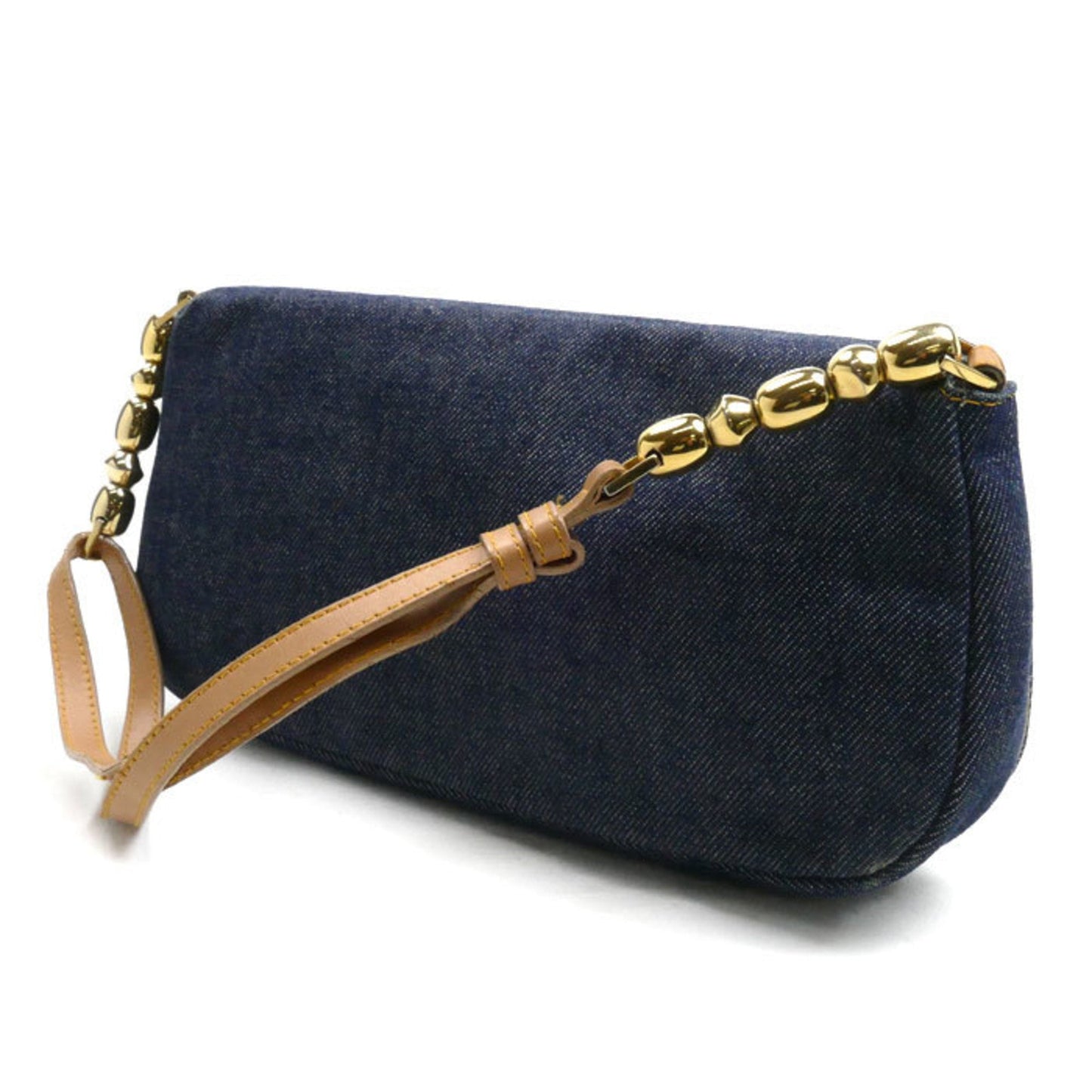 Christian Dior Blue Denim Shoulder Bag ()