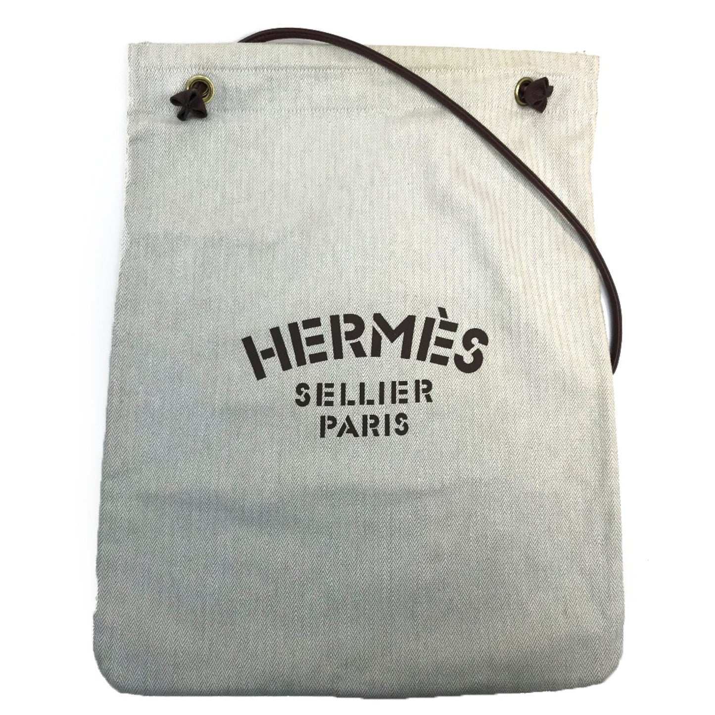 Hermes Natural Canvas Shoulder Bag Tote Bag ( )
