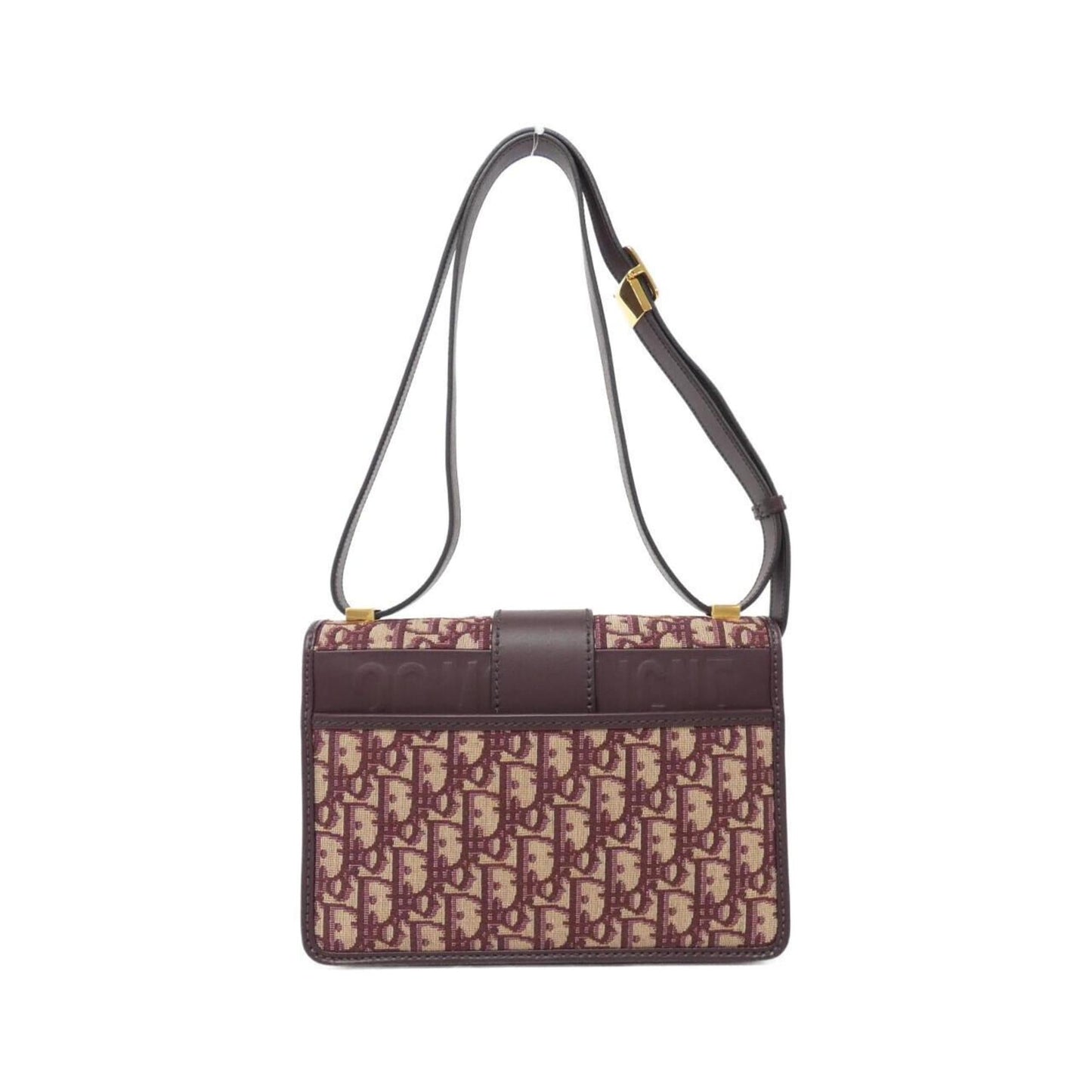Christian Dior Burgundy Canvas Shoulder Bag ()