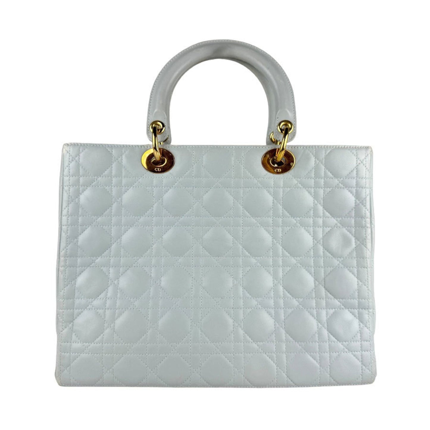 Christian Dior Light Blue Leather Handbag Shoulder Bag ()