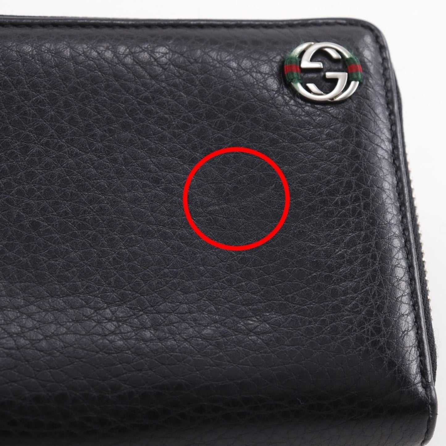 Gucci Black Leather Long Wallet (Bi-Fold) ( )