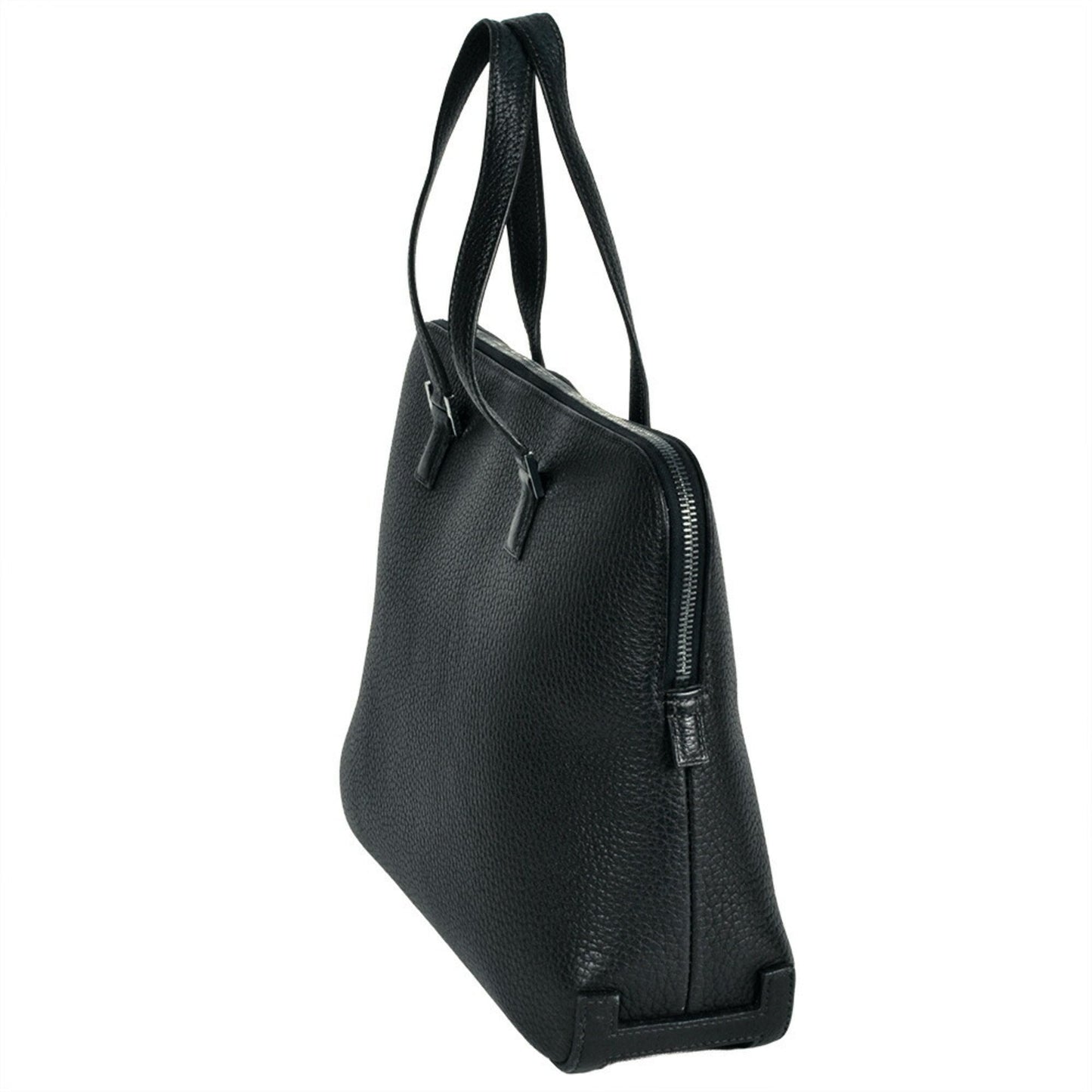 Hermes Navy Fjord Leather Briefcase Tote Bag ( )
