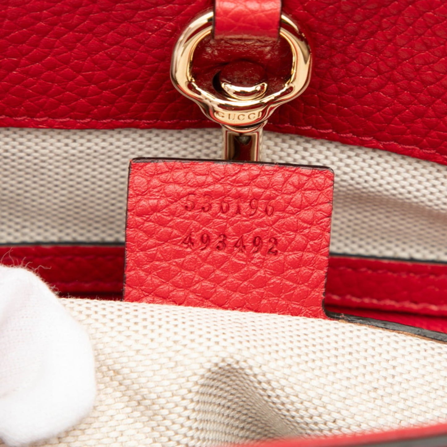 Gucci Red Color Leather Shoulder Bag ( )