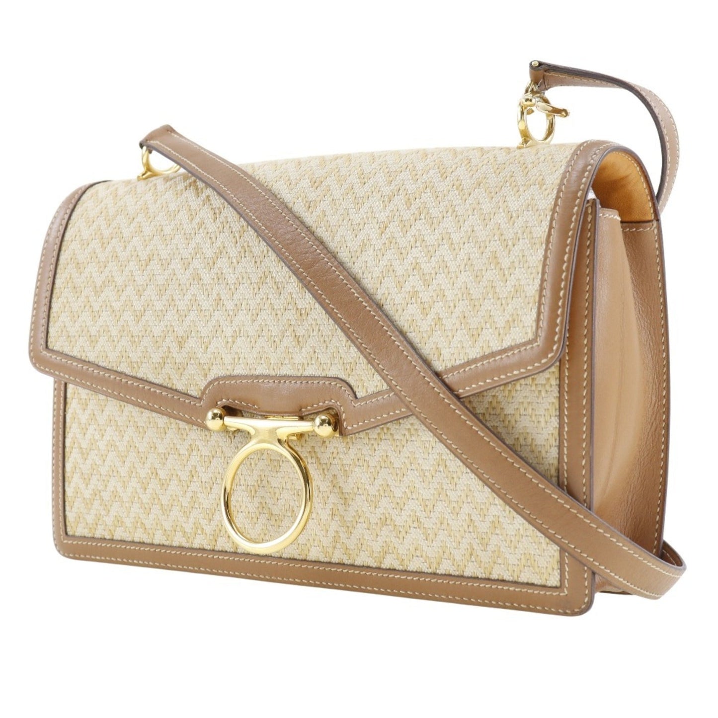 Hermes Canvas Shoulder Bag ( )
