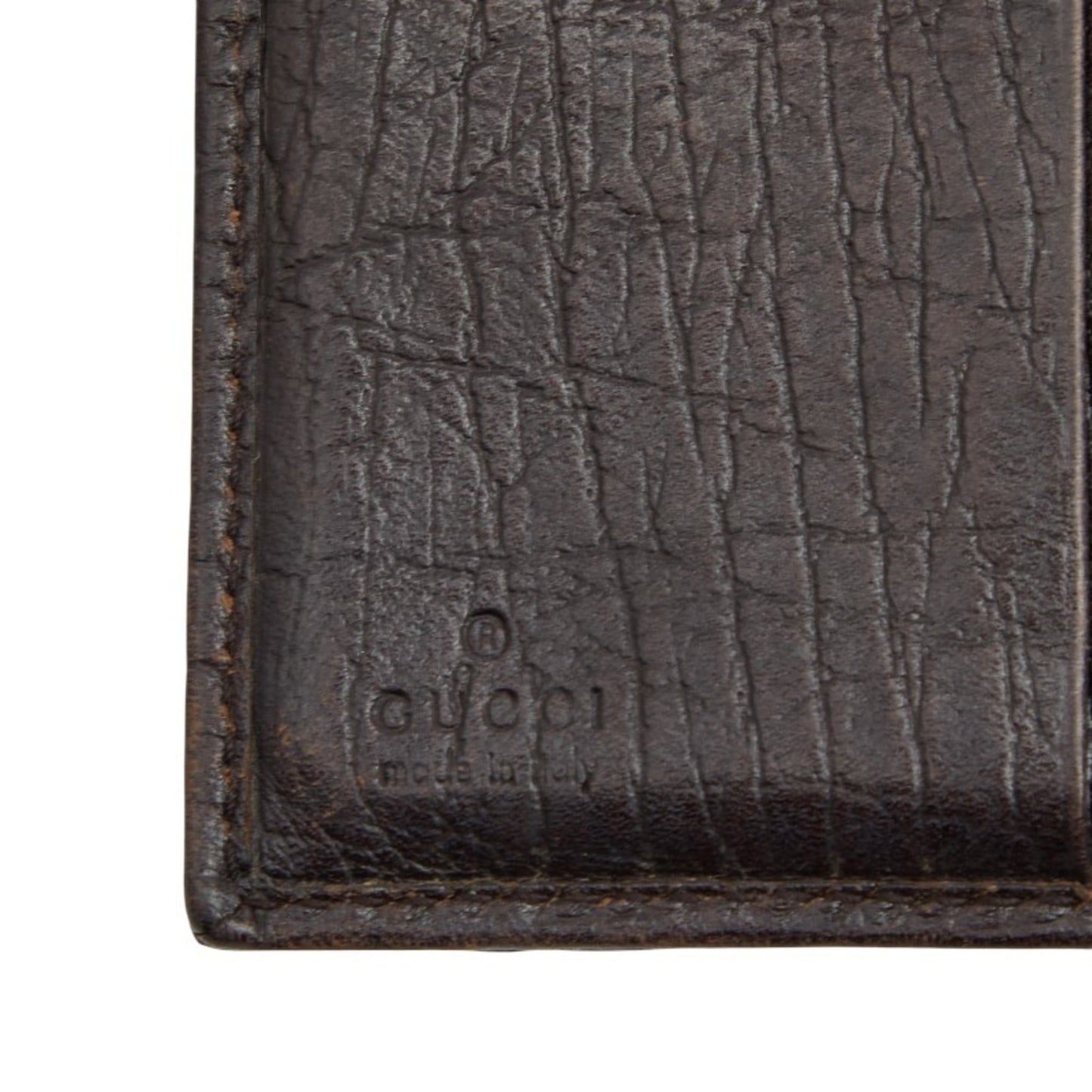 Gucci Brown Canvas Leather Wallet (Bi-Fold) ( )