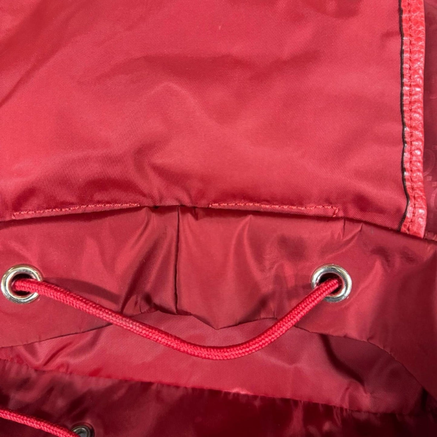Gucci Red Color Nylon Backpack ( )