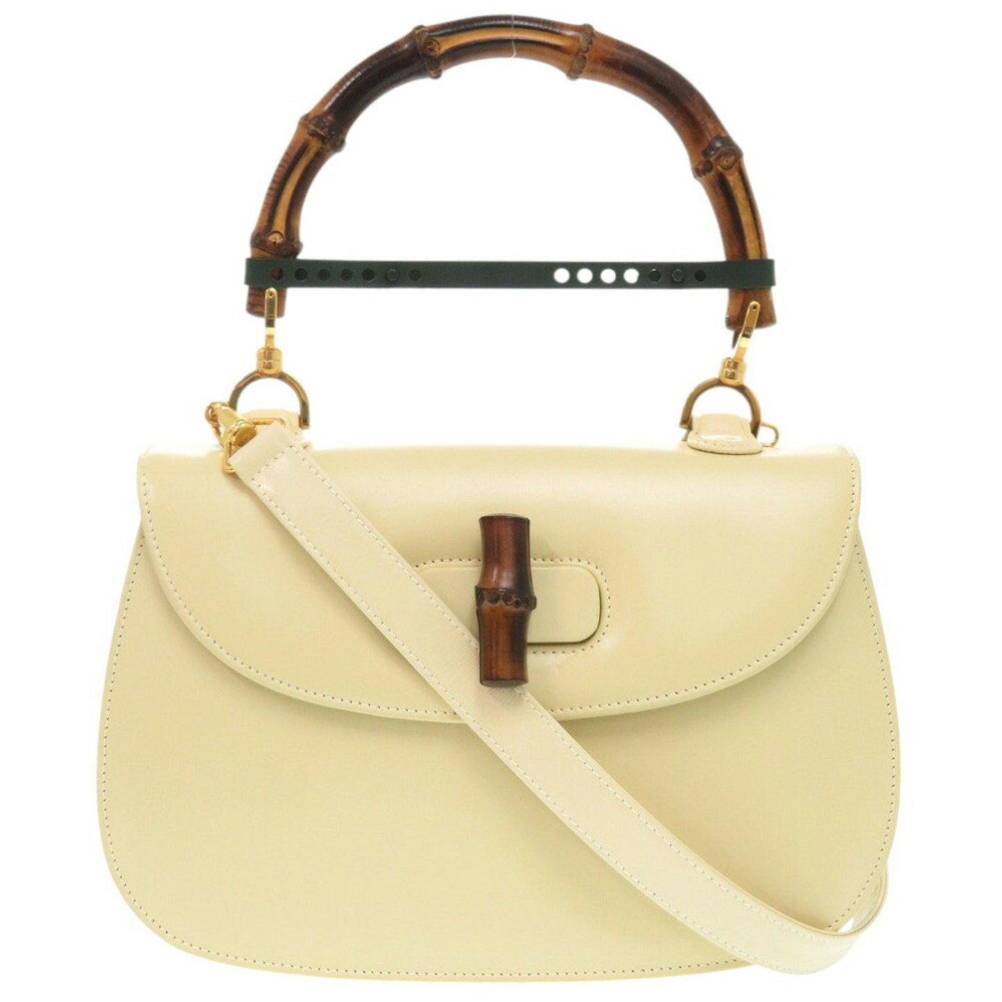 Gucci White Leather Handbag ( )