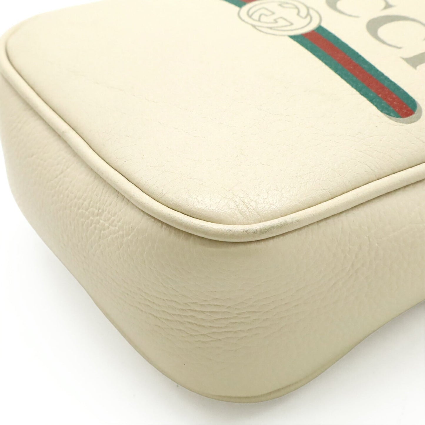 Gucci Ivory Leather Pochette Shoulder Bag ( )