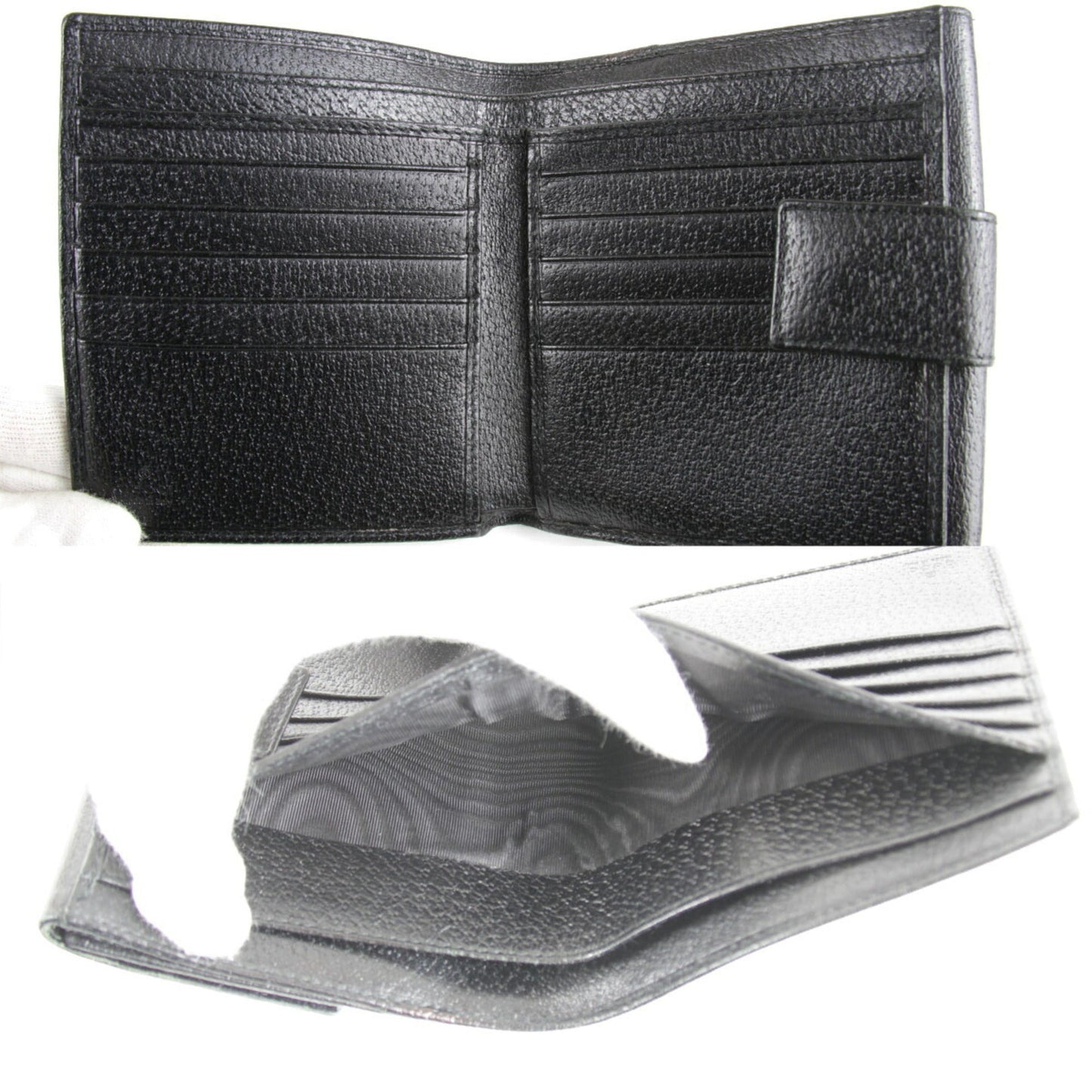 Gucci Black Leather Wallet (Bi-Fold) ( )