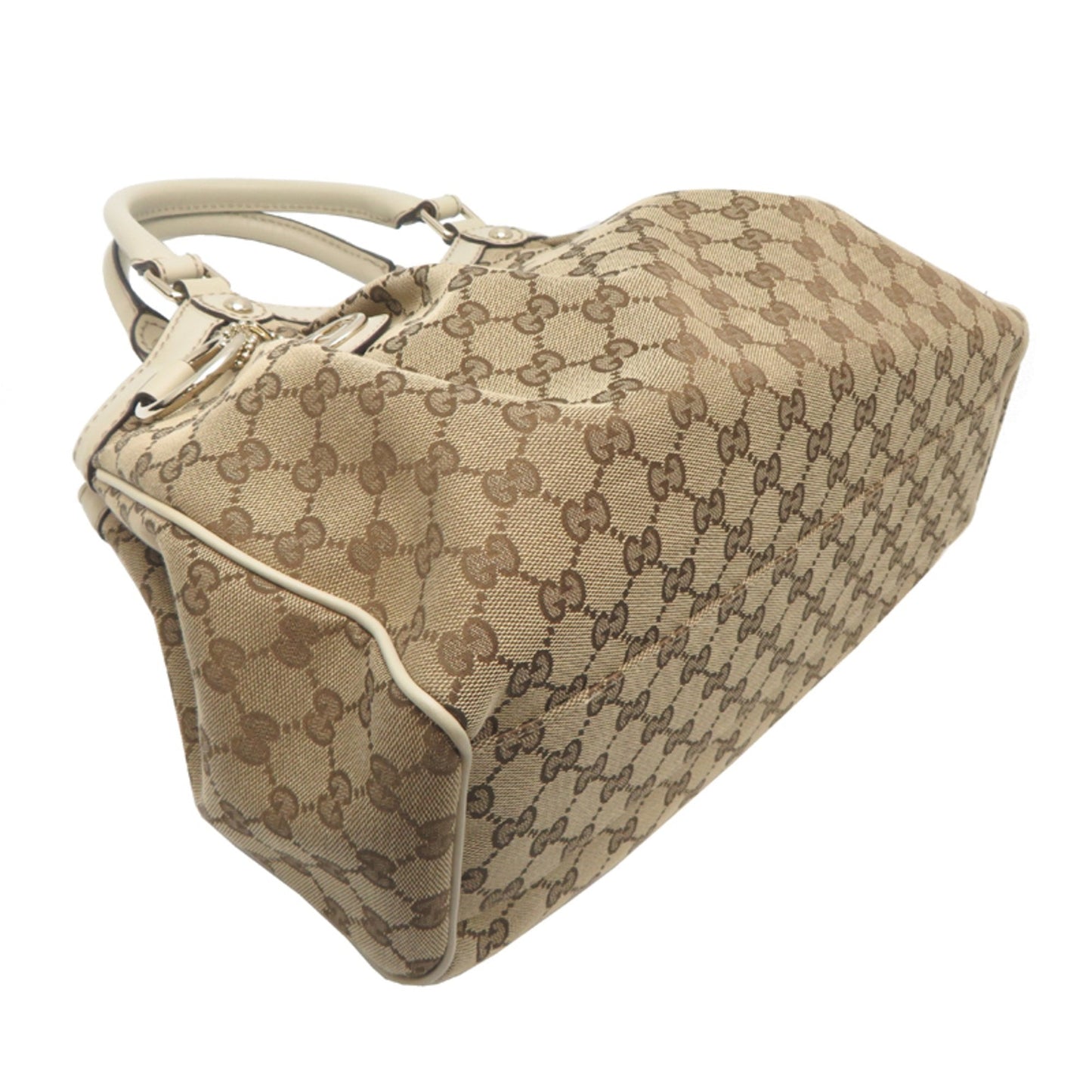 Gucci Sukey Beige Gg Canvas Handbag ( )