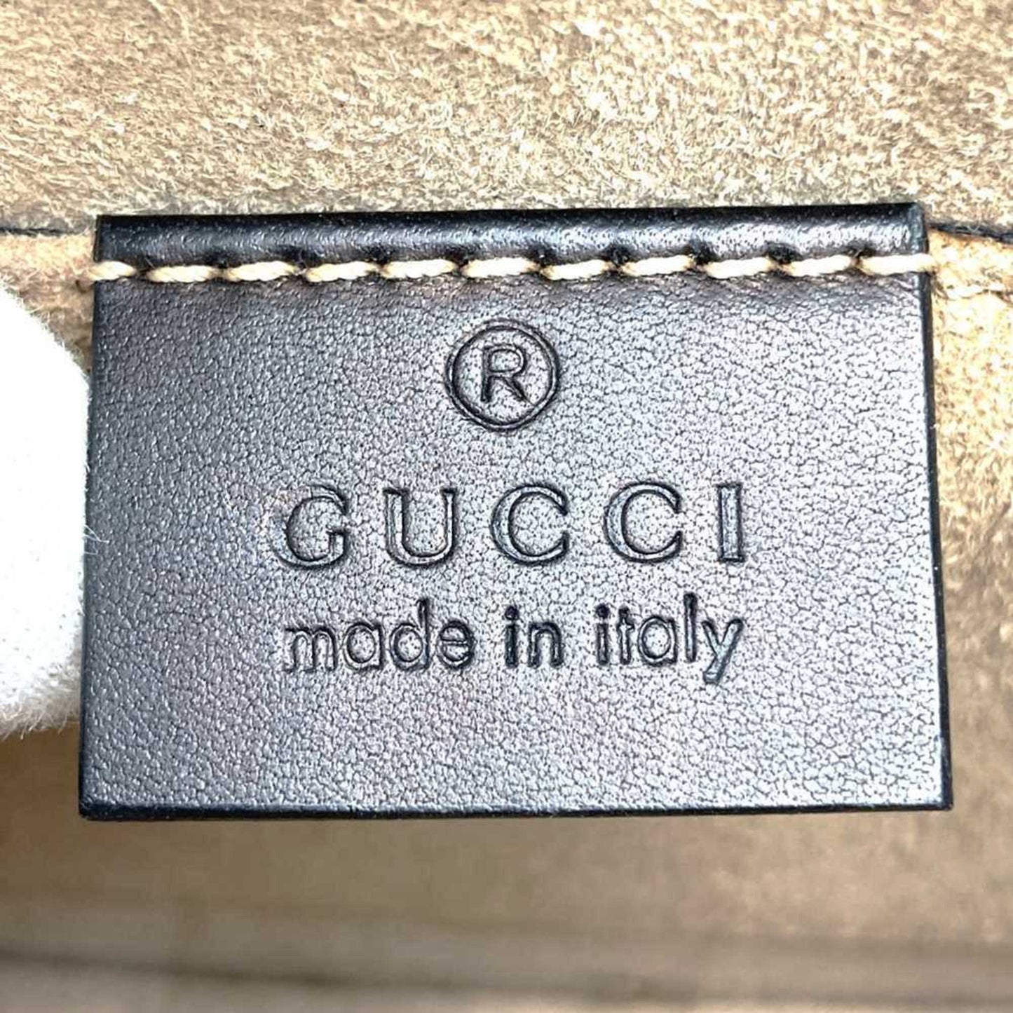Gucci Sherry Line Black Leather Shoulder Bag ( )