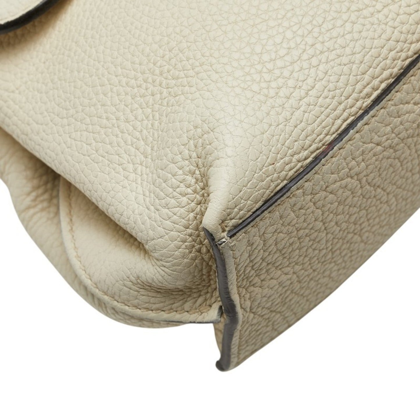 Gucci White Leather Handbag Shoulder Bag ( )