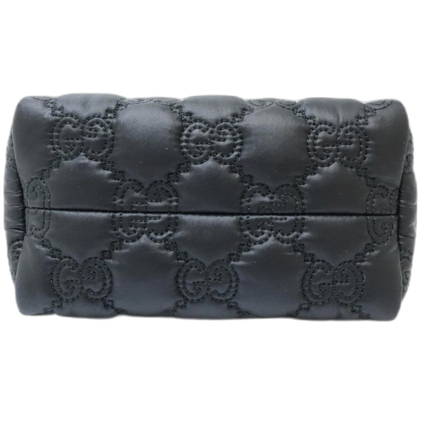 Gucci Black Nylon Leather Pouch Wash Bag ( )